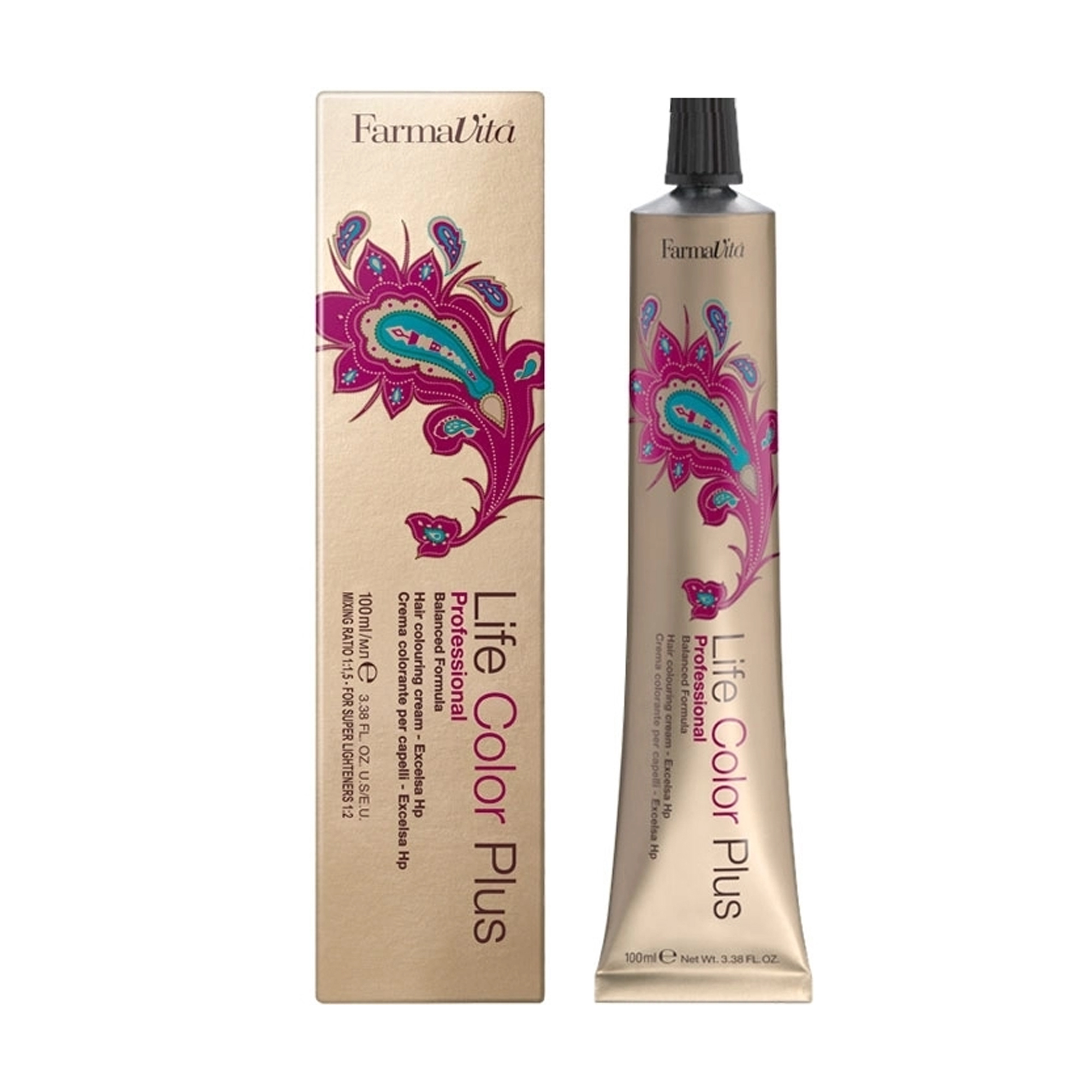 Уцінка! Перманентна крем-фарба для волосся FarmaVita Life Color Plus Hair Colouring Cream 4.0 Каштановий, 100 мл